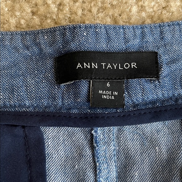 Lot of 2 Women's Summer Linen Cotton Shorts J.Crew Factory Ann Taylor Size 6 - Picture 8 of 16